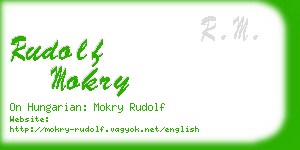 rudolf mokry business card